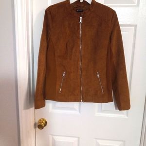 Faux suede jacket